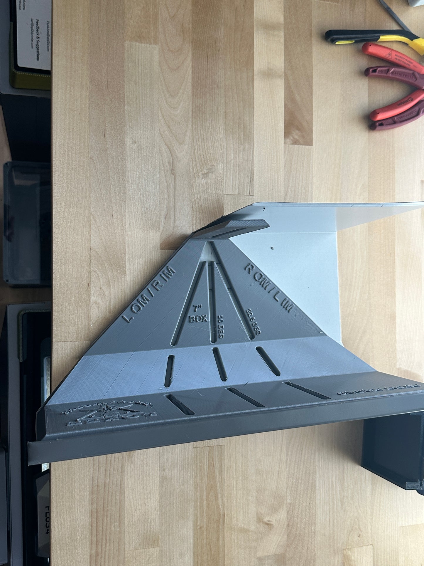 7' Box (D Face) Miter Template