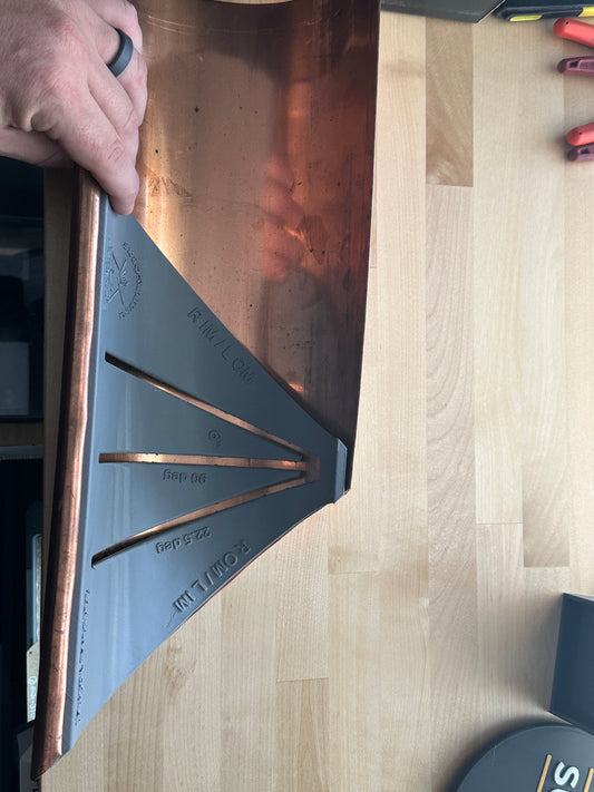 6" Half Round Miter Template