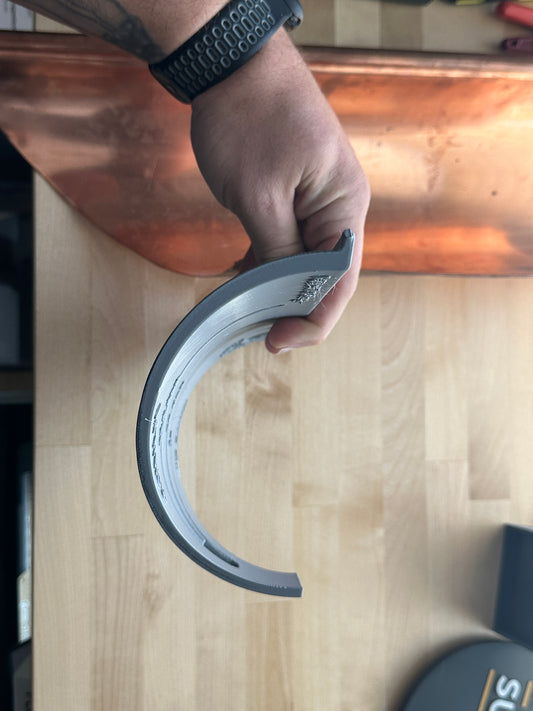 6" Half Round Miter Template